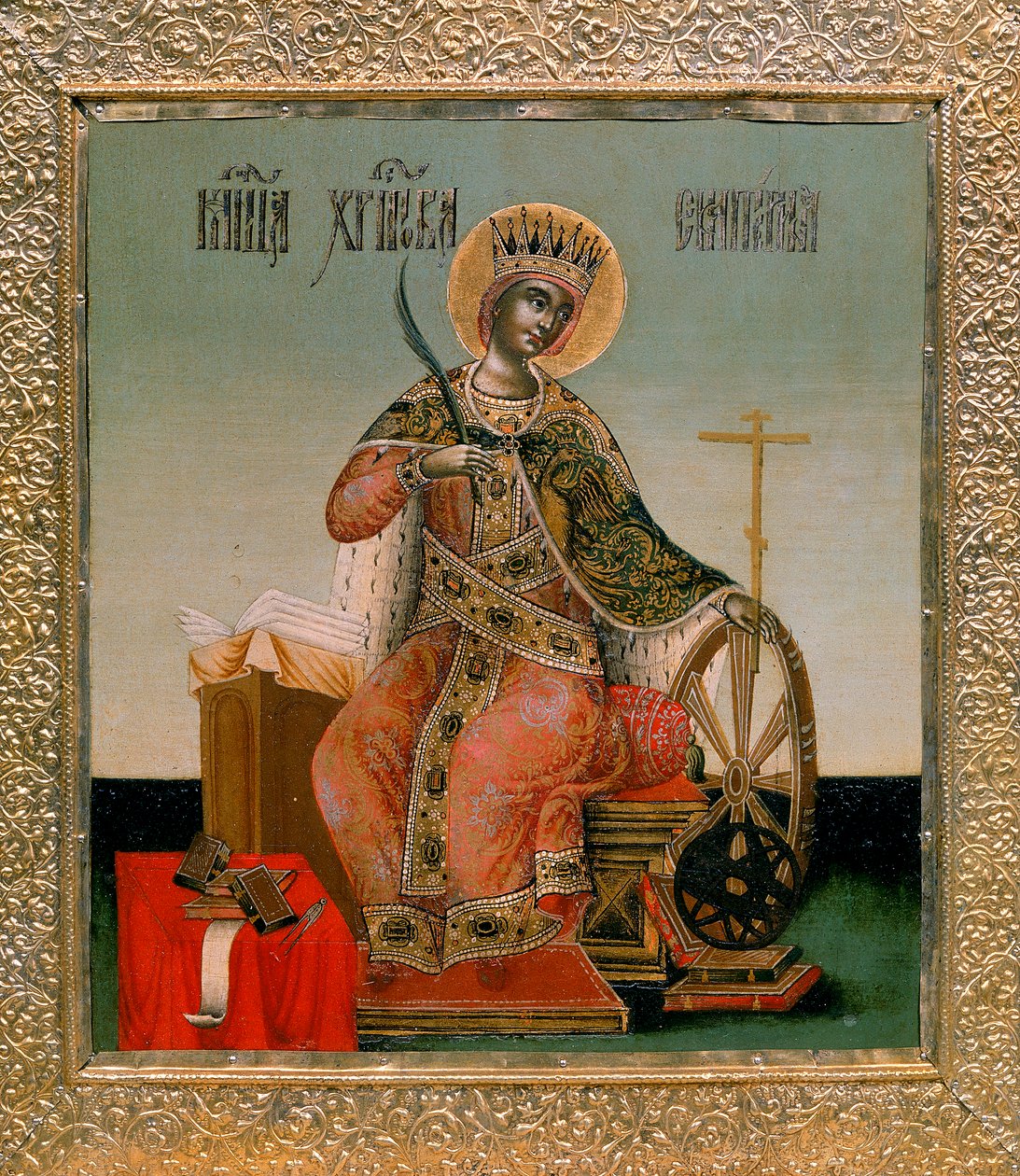 Den hellige Katarina af Alexandria af Byzantine School