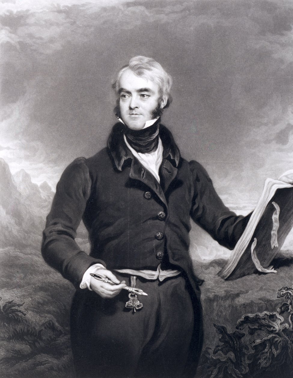 William Brockedon (1787-1854), 1834 (mezzotintgravering) af C. Turner