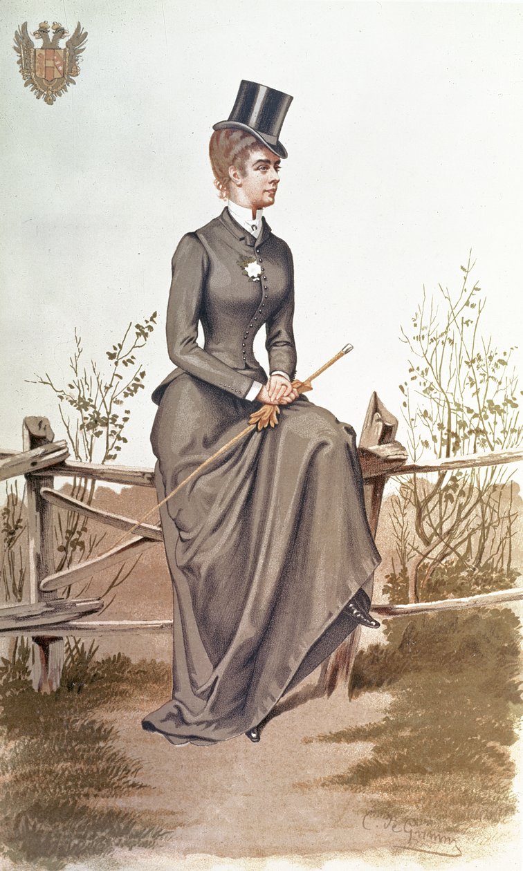 Elizabeth af Bayern (1837-96), litografieret af Vincent Brooks, Day und Son, pub. april 1884 i Vanity Fair af C de Grimm