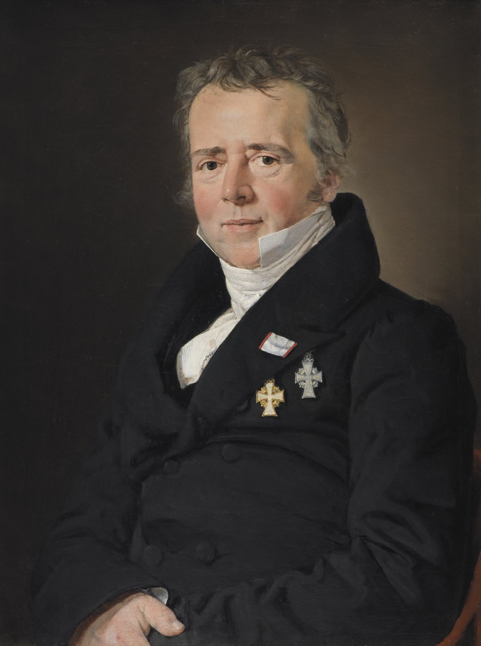 Portræt af videnskabsmanden Hans Christian Ørsted af C.A. Jensen