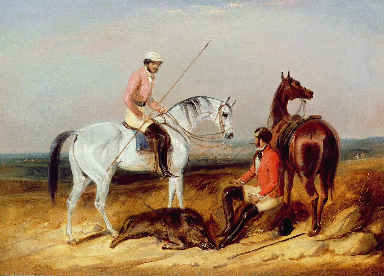 Grisestikning, 1847 af C.B. Spalding
