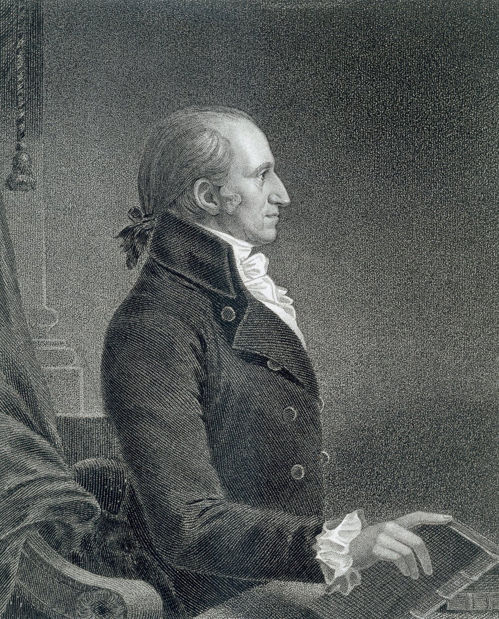 General James Jackson, graveret af William A. Wilmer (ca.1820-55) efter en kopi af det originale maleri af James Barton Longacre (1794-1869) af C.B.J.F. de Saint Memin
