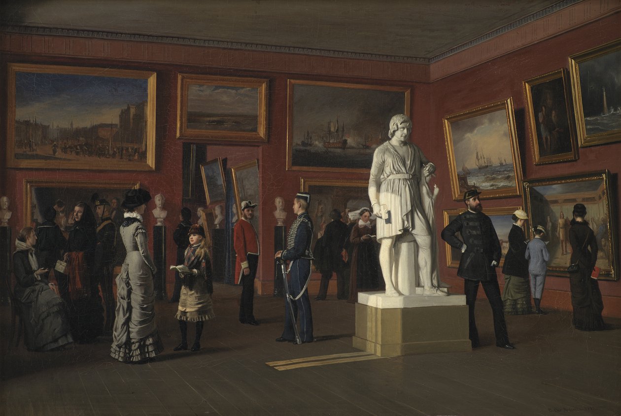 Et af rummene i Den Kongelige Malerisamling på Christiansborg Slot af C.C. Andersen