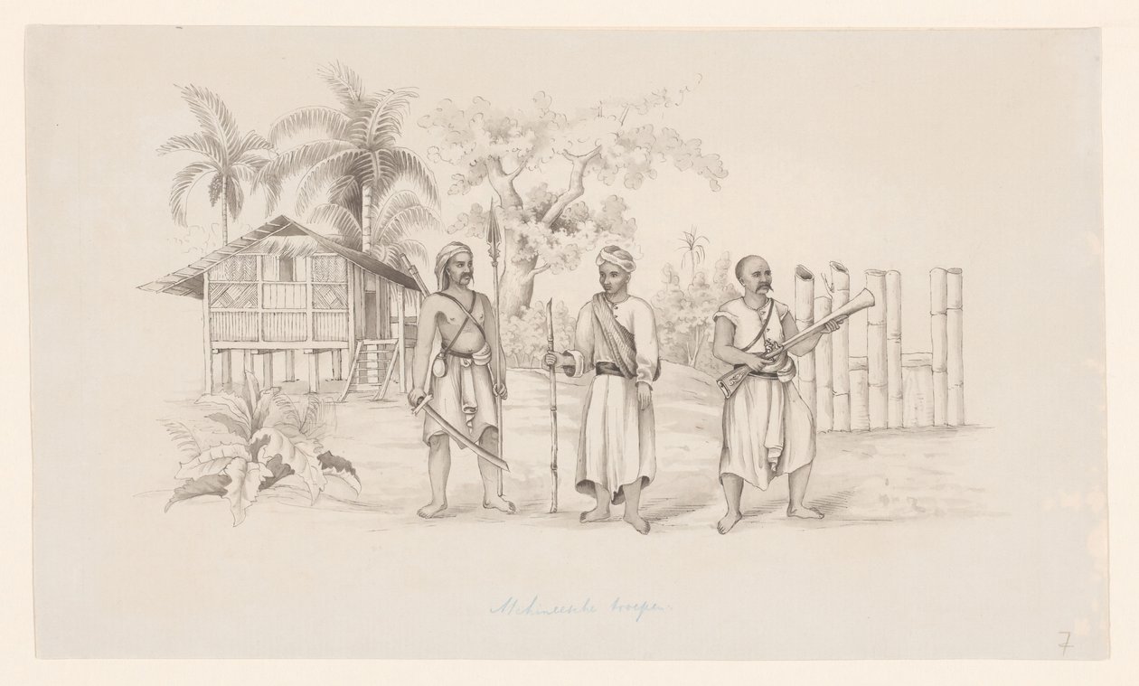 Atkinske tropper (titel på objekt) af C.D. Wulf (attributed to)