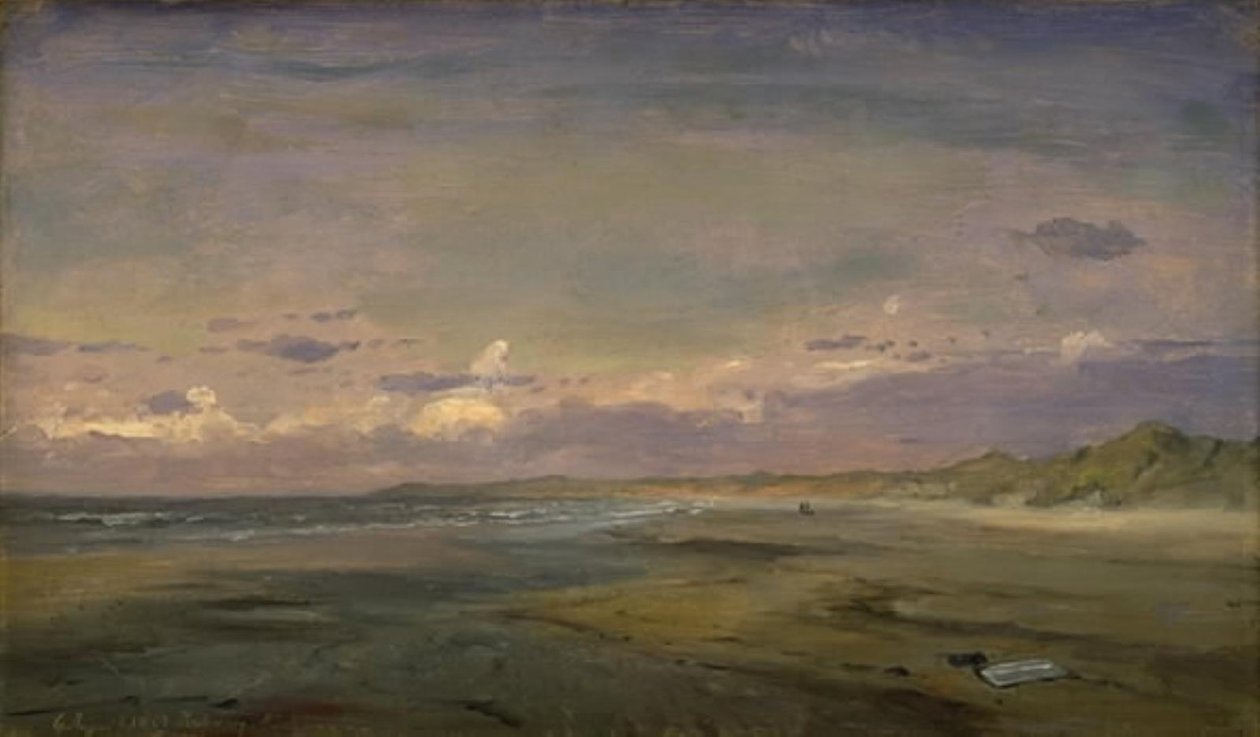 Low Beach og sandklitter. Cattwijk af C.F. Sørensen