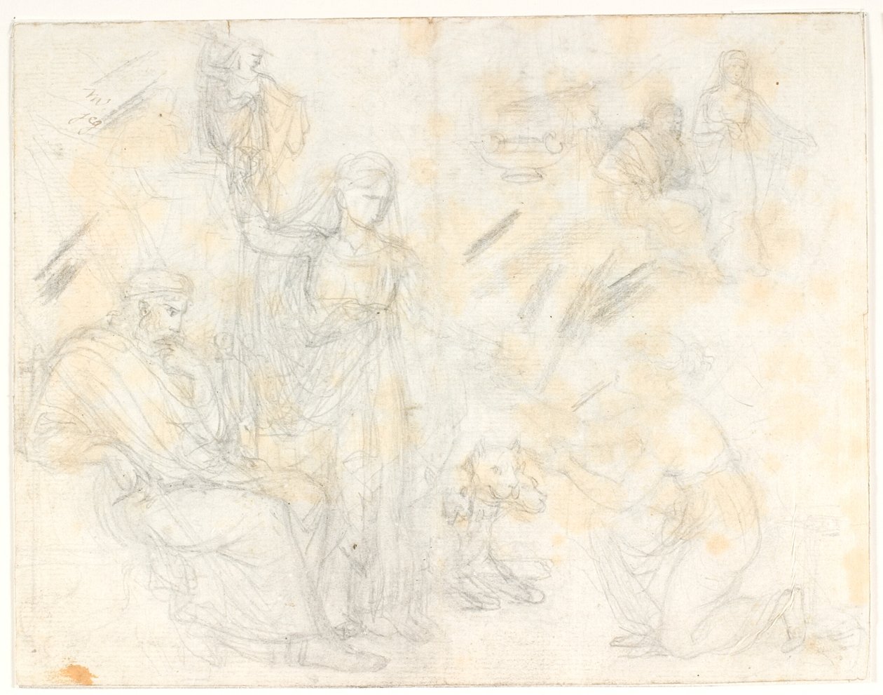 Psyche modtager krukken af Proserpina af C.G. Kratzenstein Stub