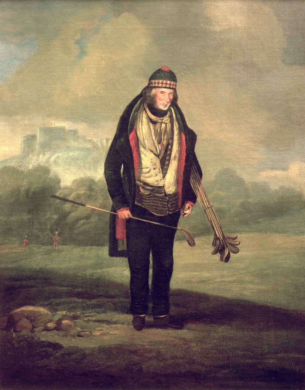 Caddy Willie i Bruntsfield, Edinburgh, 1824 af C.H Robertson