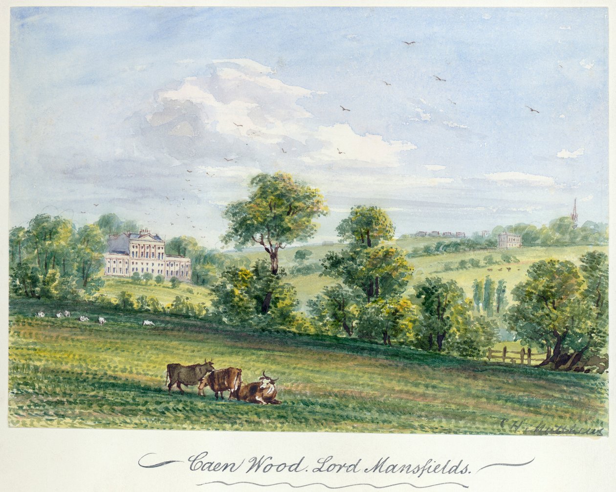 Kenwood, House, Hampstead, London, 1850 af CH Matthews