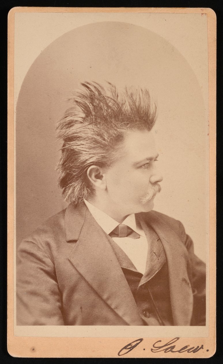 Portræt af Oscar Loew, omkring 1876. af CH McCallister