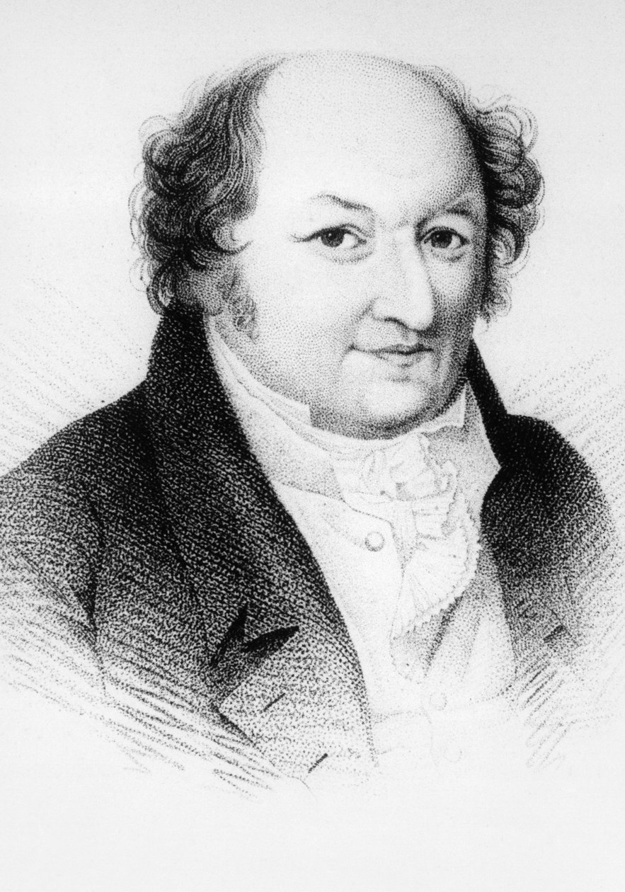 Portræt af Aleksandr Aleksandrovic Sachovskoj (1777-1846), russisk dramatiker, gravering fra Russkaya Talia, antologi af Faddey Venediktovich Bulgarin, udgivet i 1825 af J.B. and Brown J. Rowbotham