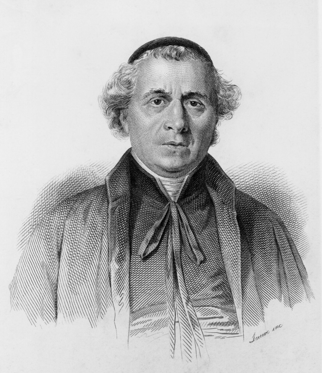 Portræt af Gioacchino Ventura di Raulica (1792-1861), italiensk jesuit, taler, patriot, filosof og forfatter, gravering af J.B. and Brown J. Rowbotham