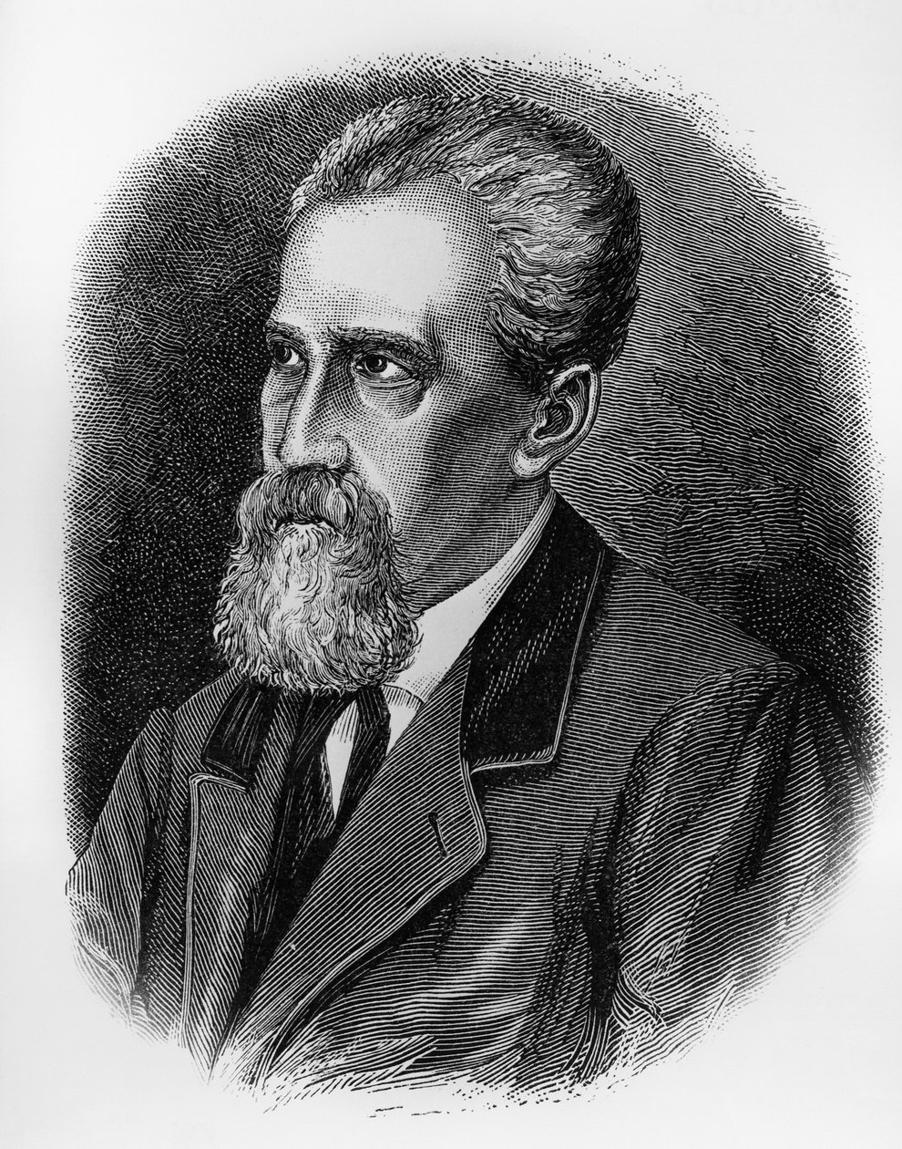 Portræt af Giuseppe Sirtori (1813-1874), italiensk soldat, general, patriot og politiker, gravering af J.B. and Brown J. Rowbotham