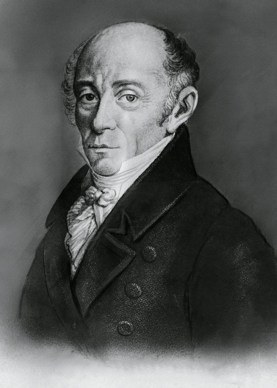 Portræt af Muzio Clementi (1752-1832), italiensk komponist og pianist, gravering af J.B. and Brown J. Rowbotham