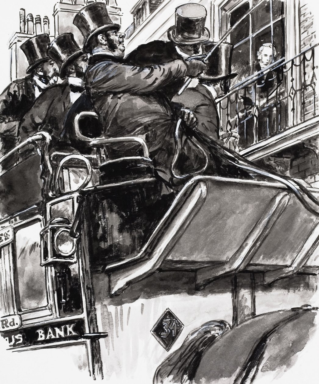 Lord Palmerston (gouache på papir) af C.L. Doughty