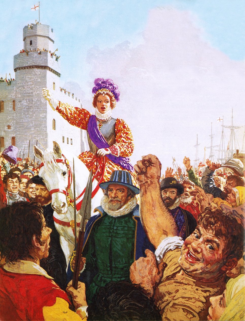 Dronning Elizabeth I holder sin Armada-tale af C.L. Doughty