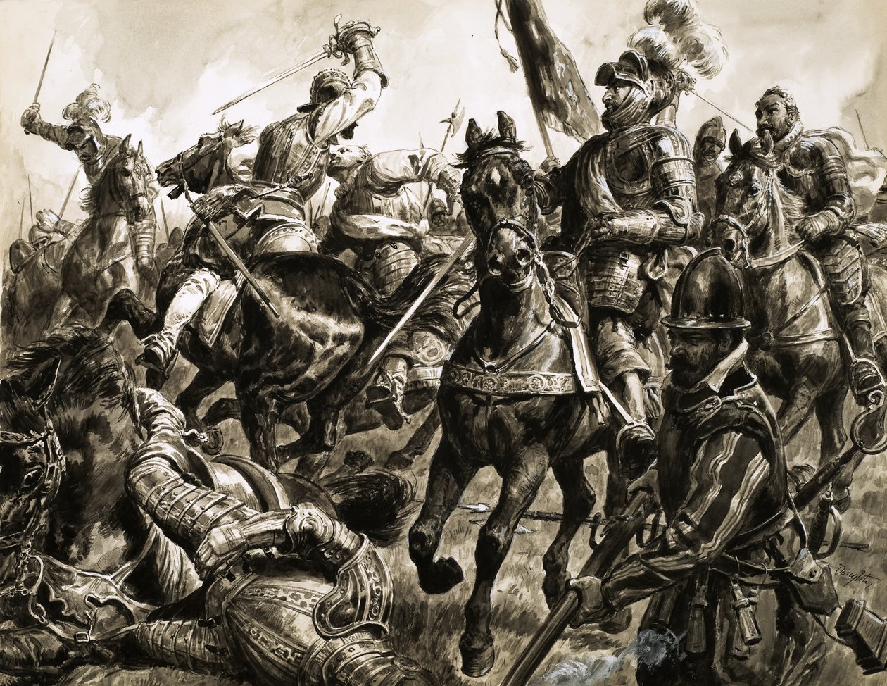 Uidentificeret kampscene af C.L. Doughty