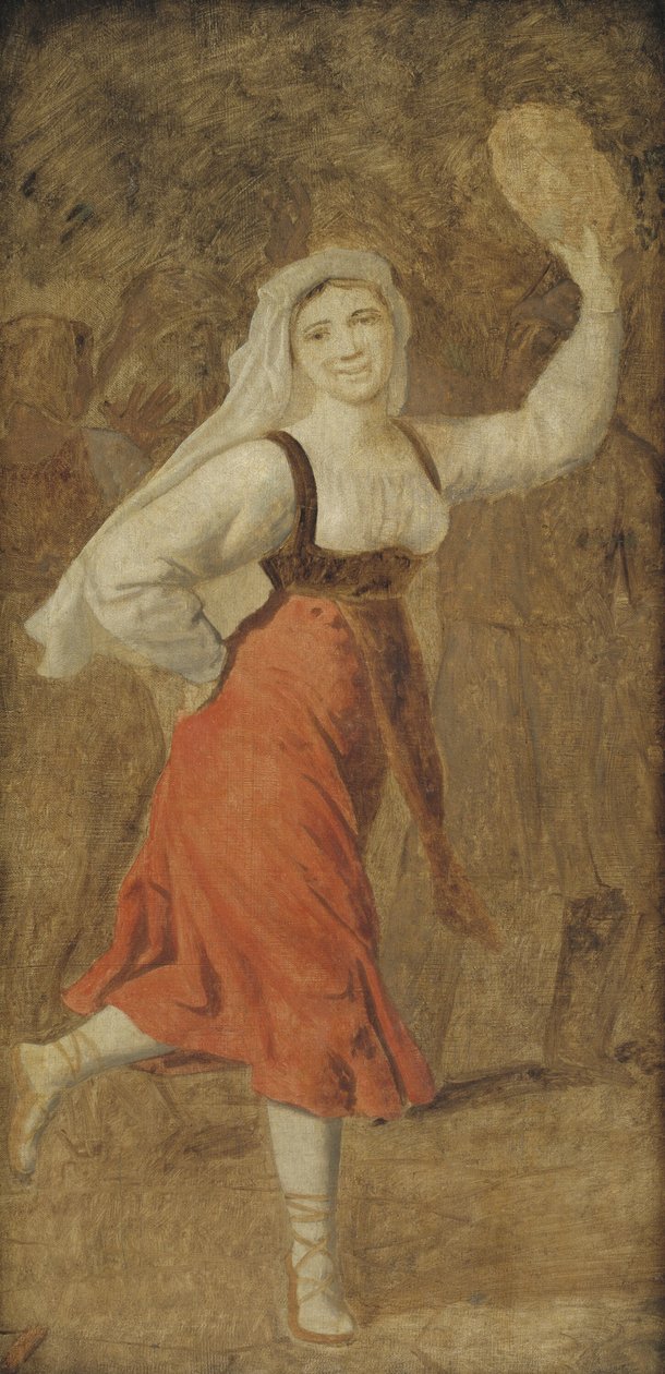En dansende italiensk pige af Christoffer Wilhelm Eckersberg