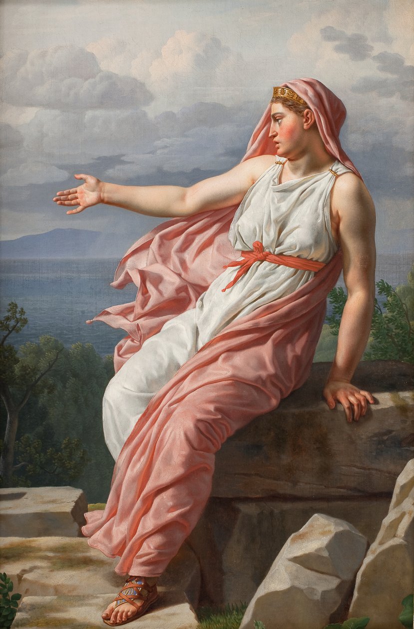 Alcyones farvel til sin mand. Fra Ovids Metamorfoser, Sang XI af Christoffer Wilhelm Eckersberg
