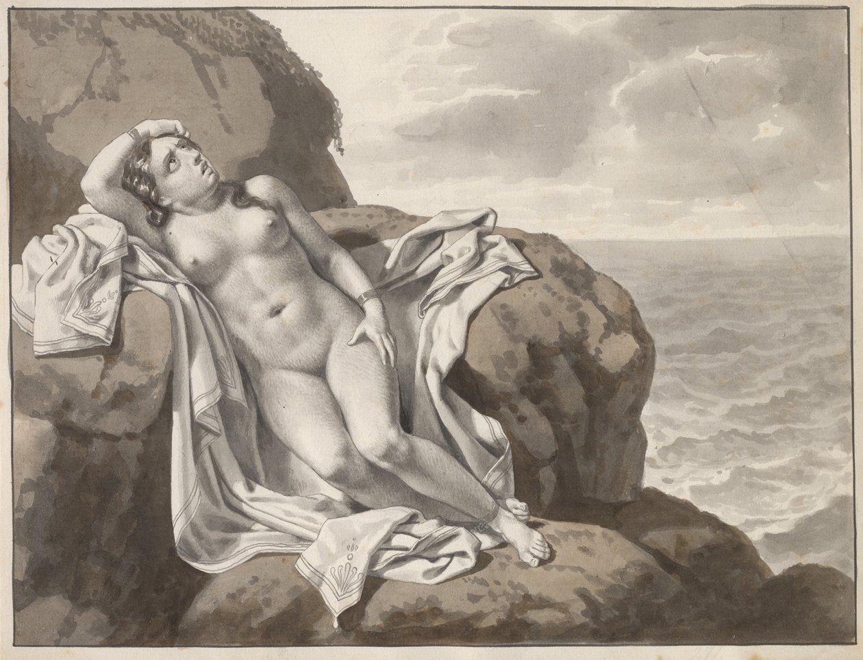 Andromeda lænket til en sten af Christoffer Wilhelm Eckersberg