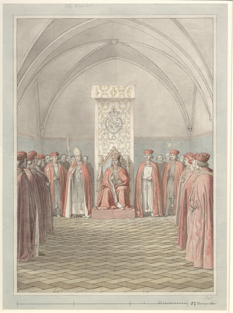 Elefantordenens indstiftelse af Christoffer Wilhelm Eckersberg