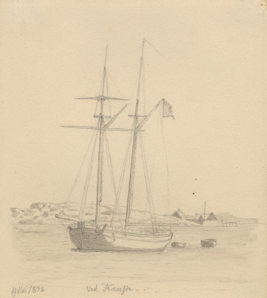 En skonnert af Christoffer Wilhelm Eckersberg