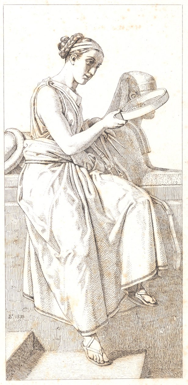 Fornuften. Allegorisk figur af Christoffer Wilhelm Eckersberg