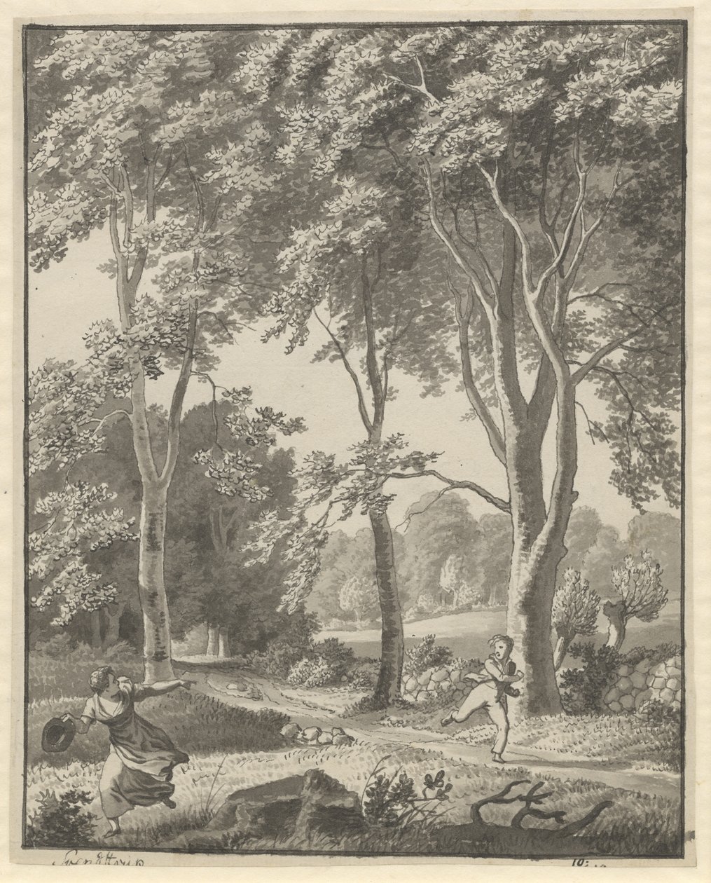 Fra Skoven ved Svendstrup af Christoffer Wilhelm Eckersberg