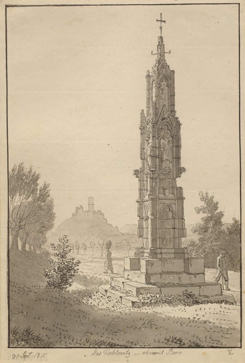 Hochkreuz i nærheden af Bonn af Christoffer Wilhelm Eckersberg