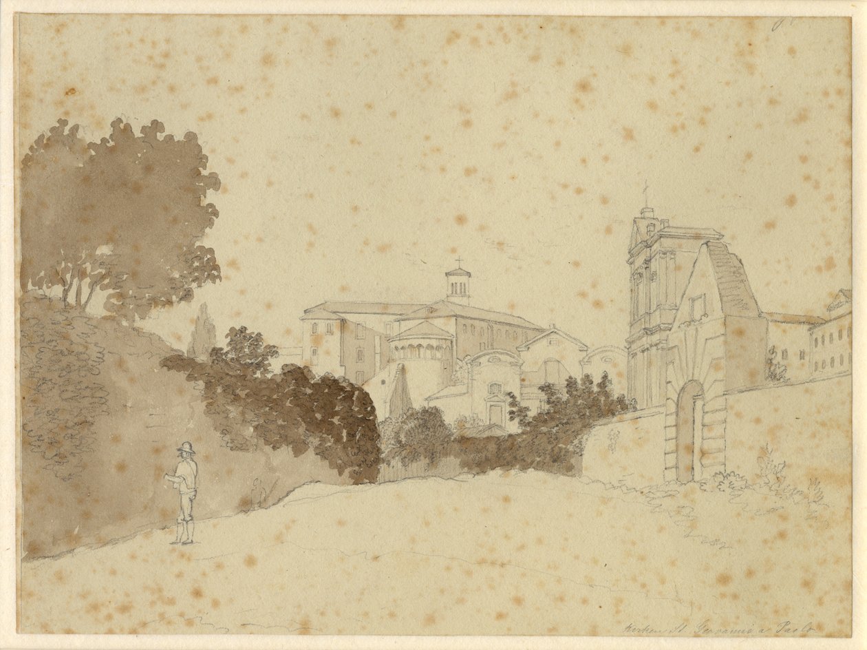 Kirken St. Giovanni a Paolo af Christoffer Wilhelm Eckersberg
