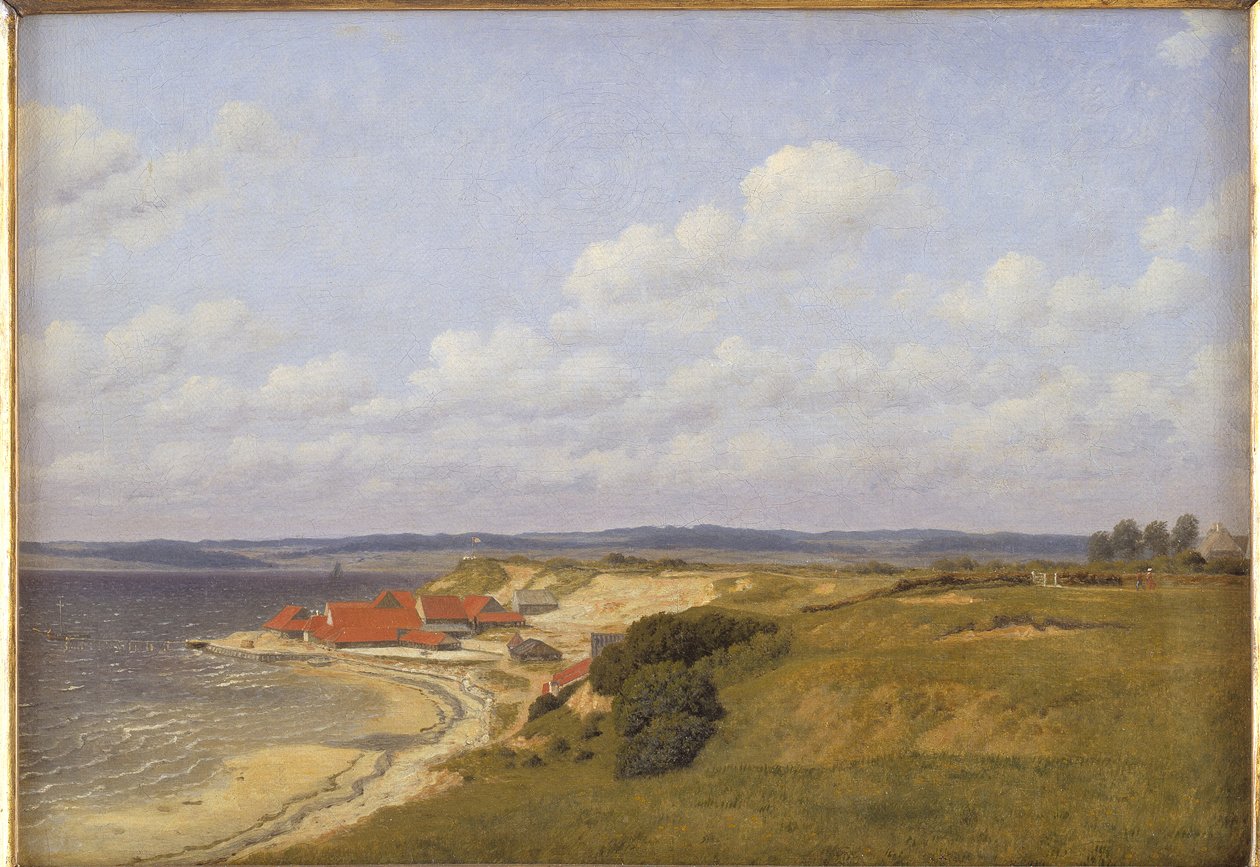 Renbjærg Teglværk ved Flensborg Fjord af Christoffer Wilhelm Eckersberg