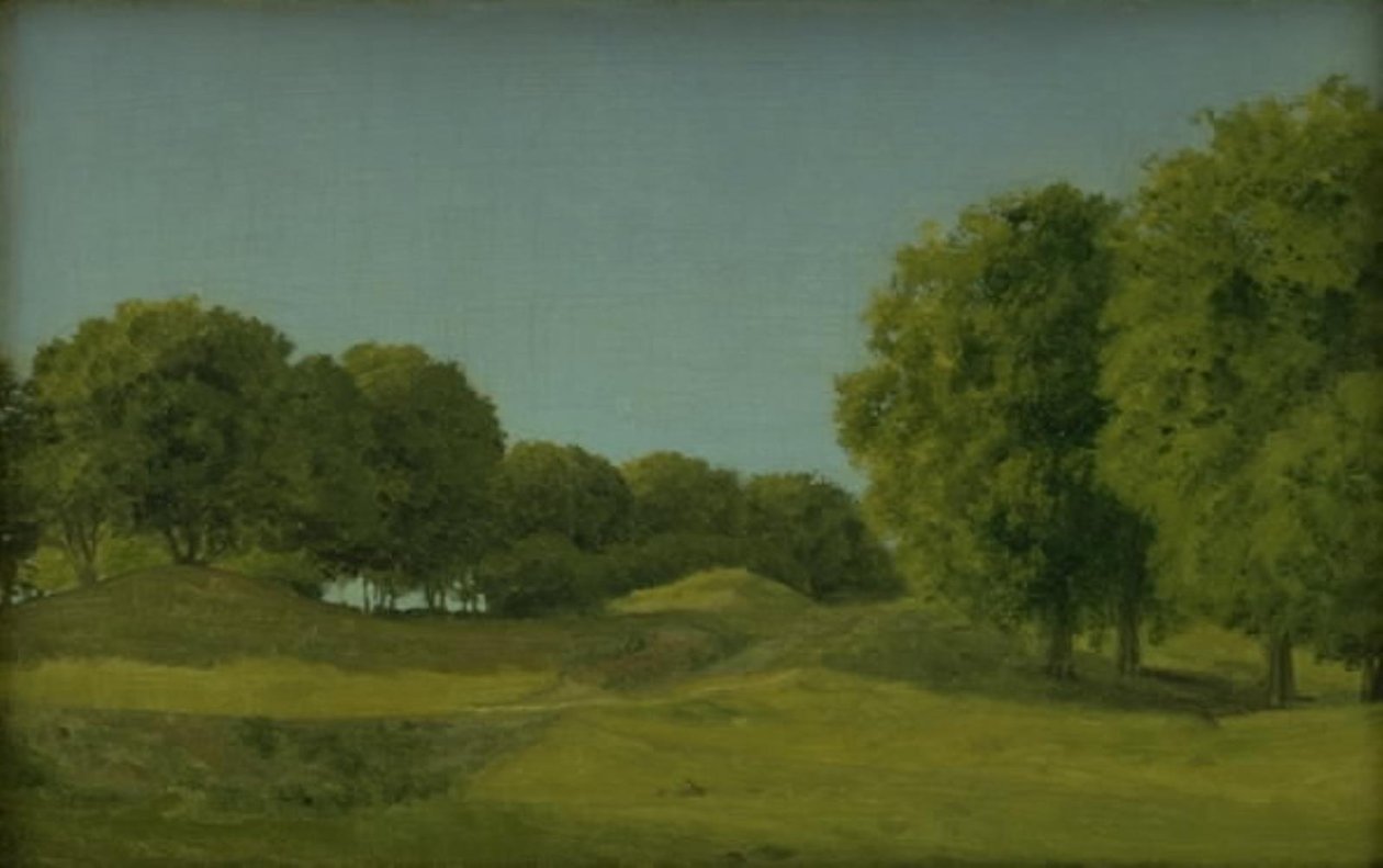Studie fra Dyrehaven ved København af Christoffer Wilhelm Eckersberg