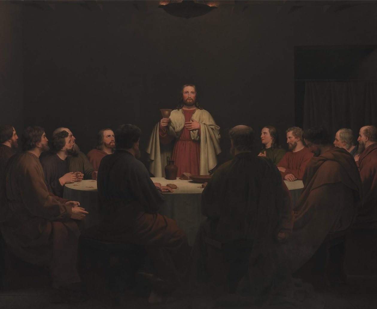 Den sidste nadver. Altertavle af Christoffer Wilhelm Eckersberg