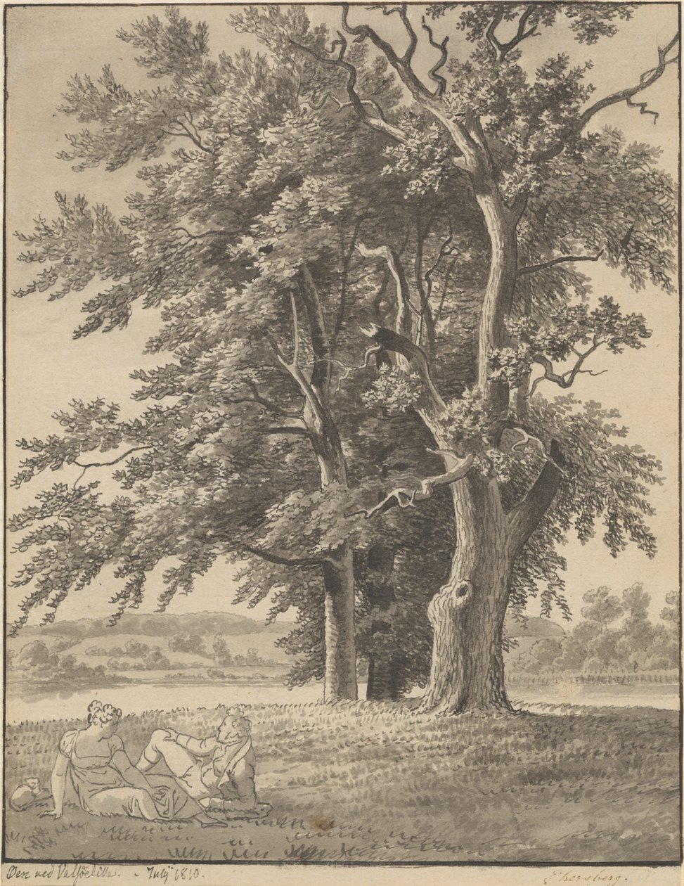 Øen ved Valsølille af Christoffer Wilhelm Eckersberg