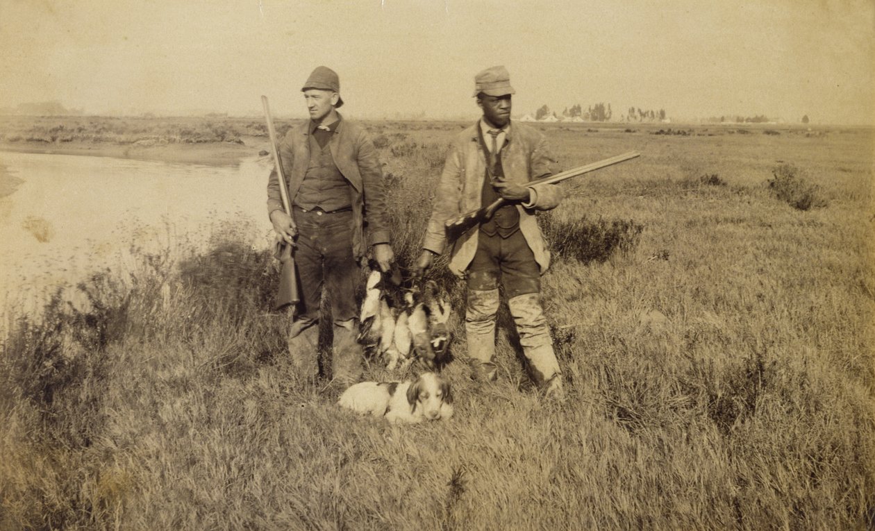 End of Duck Season, Turks Island, Californien, 1885 (albumin-sølvtryk) af C. A. Plummer