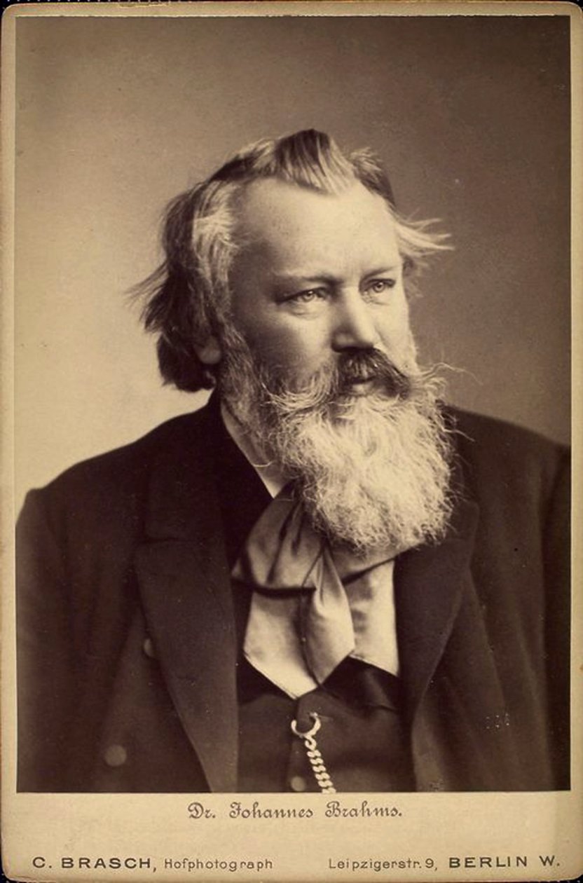 Johannes Brahms, tysk komponist og pianist, 1889 af C Brasch