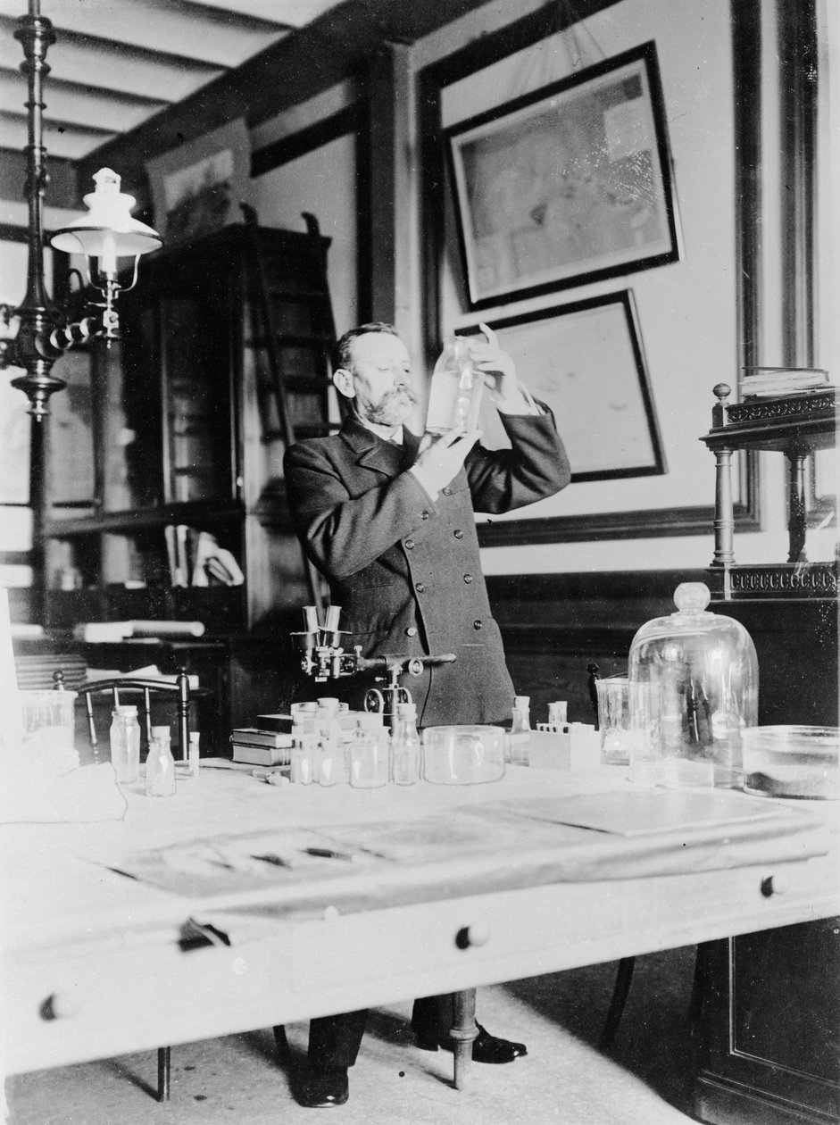 Honoré Charles Grimaldi, Prins Albert af Monaco i sit studie af C. Chusseau Flaviens