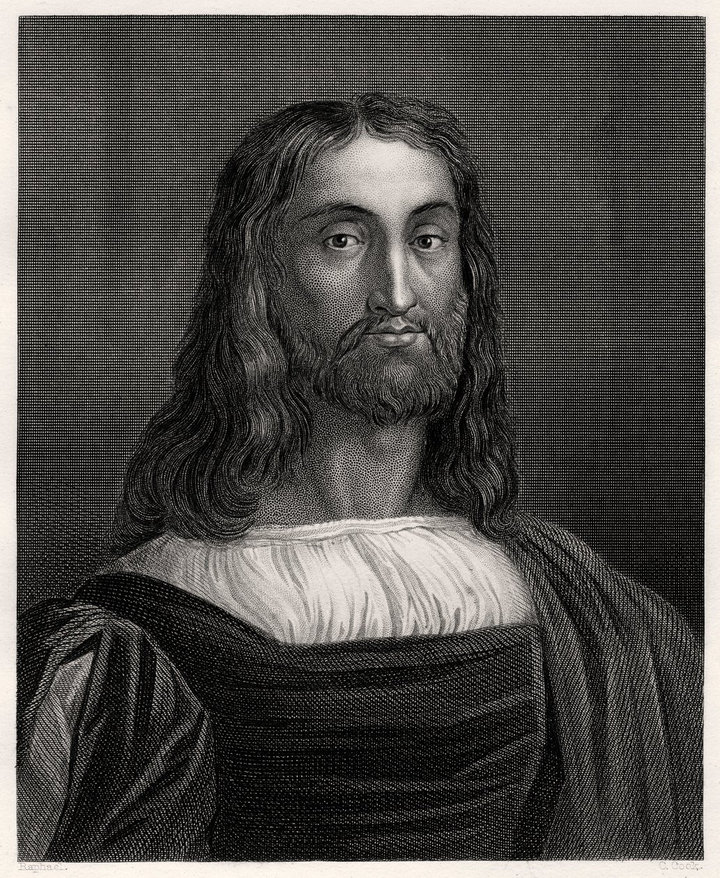 Marcantonio Raimondi, italiensk gravør, 1800-tallet af C. Cook