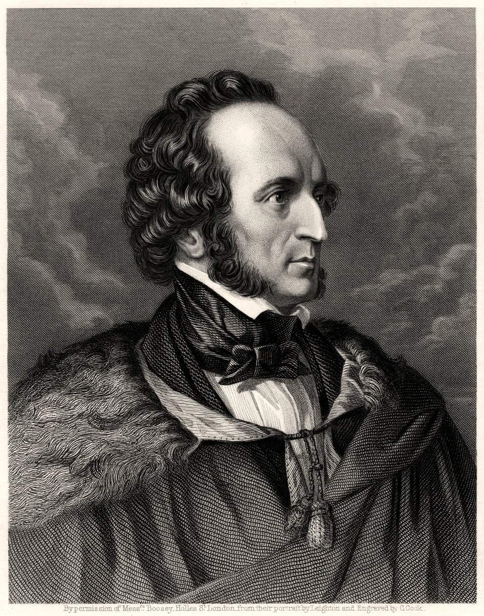Mendelssohn, 1800-tallet af C. Cook