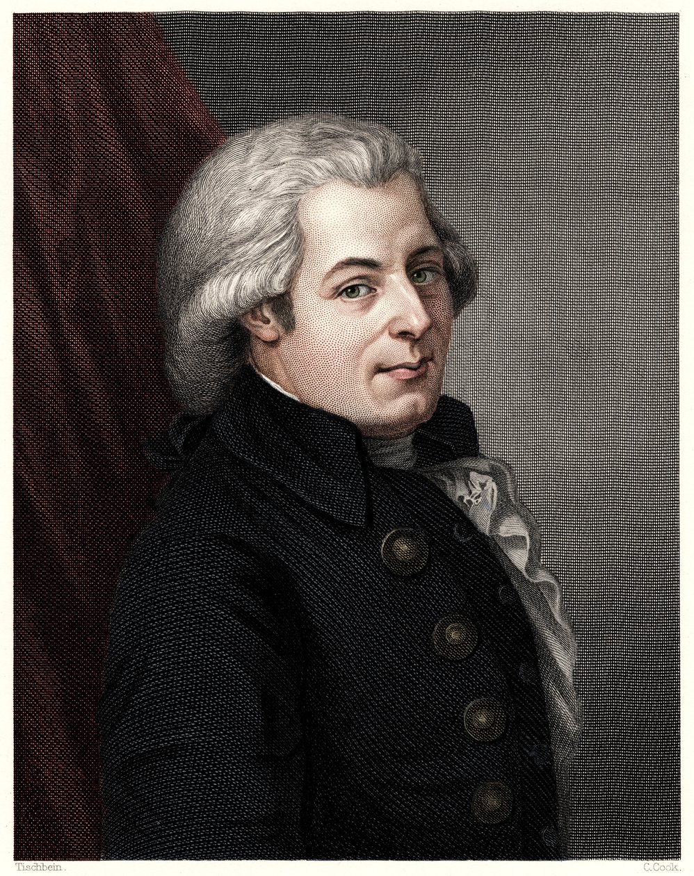 Mozart, c1777, 1800-tallet. af C. Cook