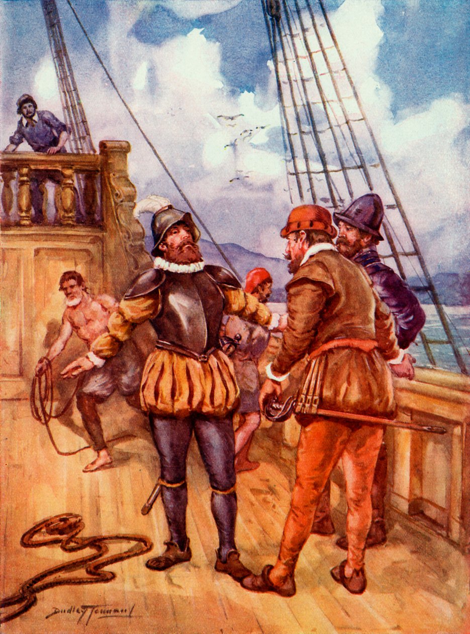 Ferdinand Magellan (tryk) af C. Dudley (after) Tennant