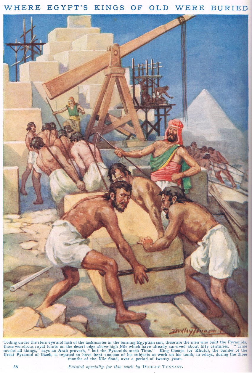 Hvor Egyptens konger fra gammel tid blev begravet, illustration fra 