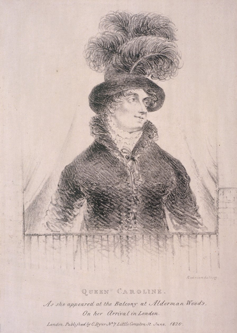 Caroline, konsort af George IV, 1820 af C Dyer