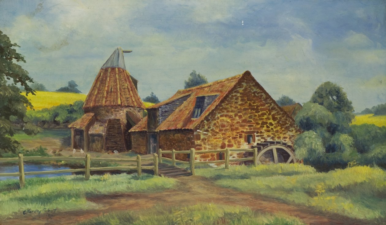 Preston Mill, North Berwick, 1947 af C. Hersley Gilbert