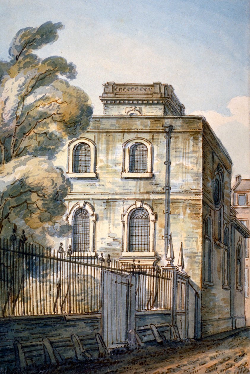 Church of All Hallows the Great, Upper Thames Street, London, 1813 af C John M Whichelo