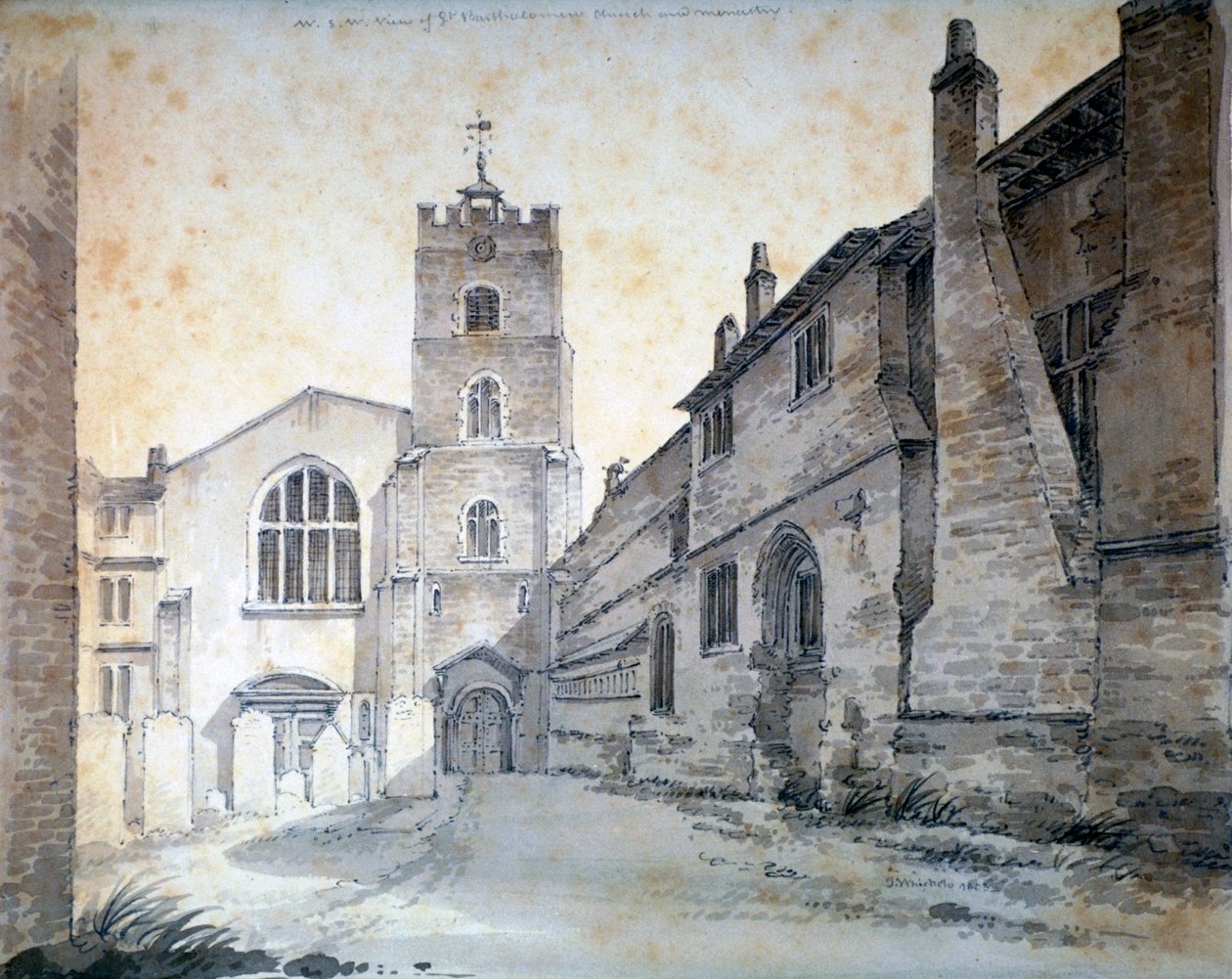 St Bartholomew-the-Great, City of London, 1803 af C John M Whichelo
