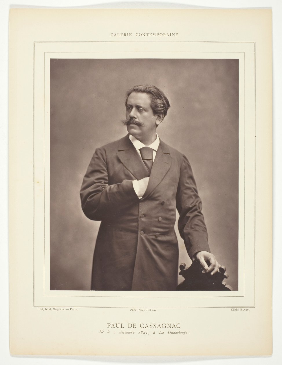Paul de Cassagnac (fransk forfatter og politisk journalist, 1842-1904) af C. Klary