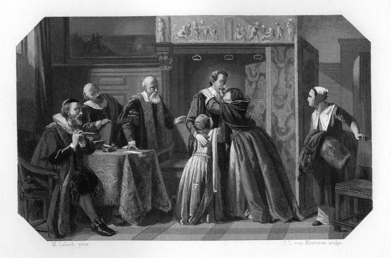 Hugo de Groot Grotius, hollandsk jurist og filosof fra det 17. århundrede, c1870. af Domenico del Barbiere