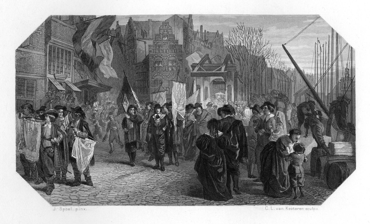 Rederijers, Rotterdam, Holland, 1642 c1870 af Domenico del Barbiere