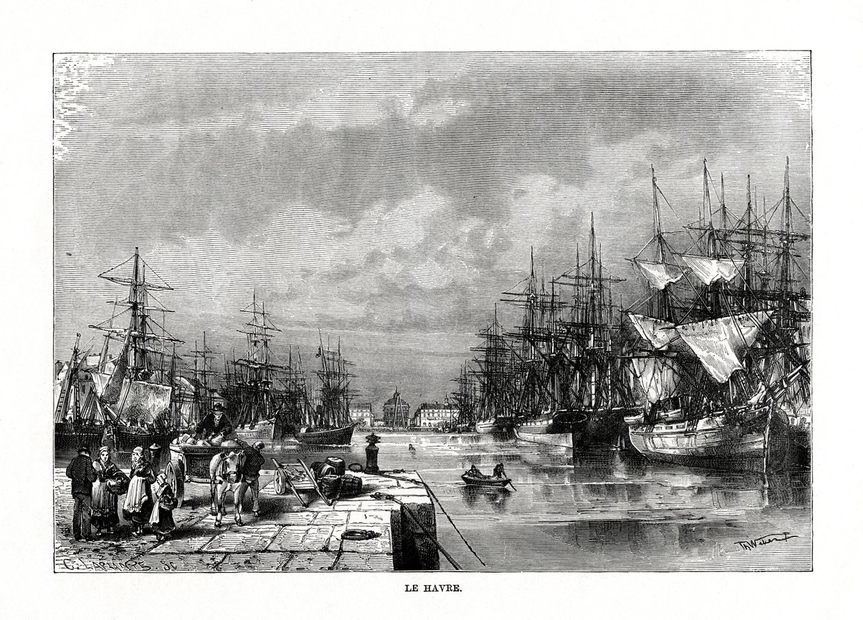 Le Havre, Normandiet, Nordfrankrig, 1879 af C. Laplante