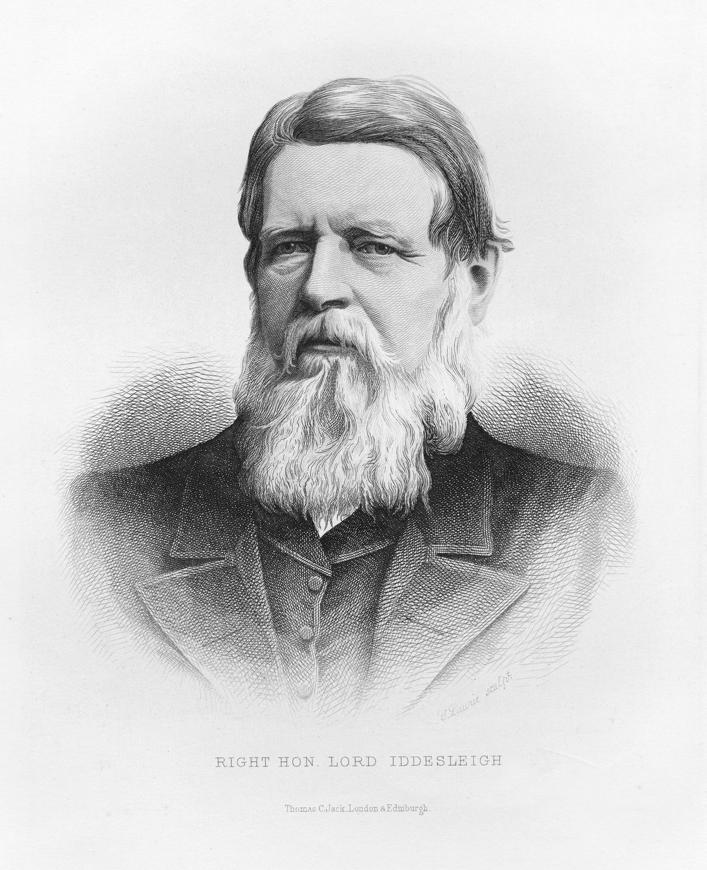 Portræt af Right Hon Lord Iddesleigh af C. Laurie